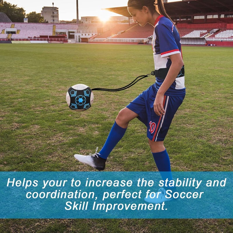 Coolrunner Solo Soccer Kick Trainer, Kick Hands Free Solo Soccer Trainer for Adult Kids, Football/Volleyball/Rugby Trainer Perfect for Football Skill Improvement, Fits Ball Size 3, 4, and 5 ﻿ - Image 4